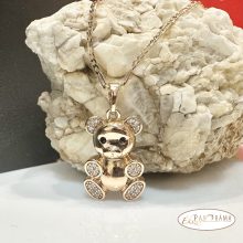 Antiallergén, 18K Gold Filled medálos nyaklánc - Bear