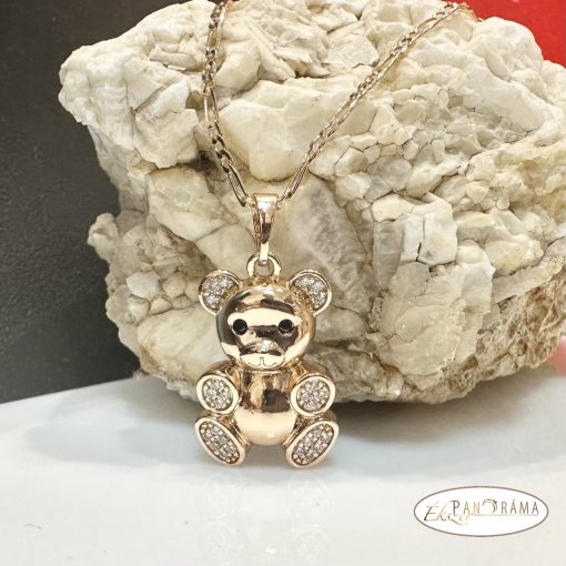 Antiallergén, 18K Gold Filled medálos nyaklánc - Bear