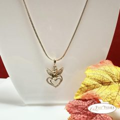 18K Gold Filled nyaklánc medállal - Angel&heart