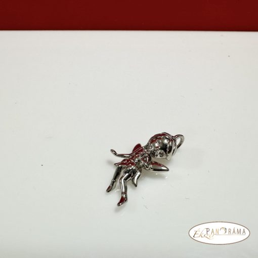  White Gold Filled,antiallergén medál - Angel