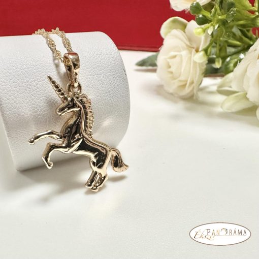 18K Gold Filled antiallergén nyaklánc - Unicorn