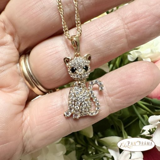 18K Gold filled medál- Catty