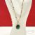 18K Gold filled medálos nyaklánc- Via green