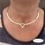14K Gold filled merev nyakék - Heart