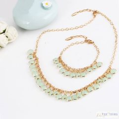 18K Gold filled szett Mirella grean