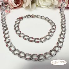  White Gold filled  nyaklánc és karkötő szett - Melissa