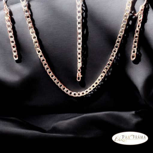 14K Gold Filled nyaklánc,  karkötő és fülbevaló szett - Orchidea