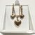   18K Gold Filled szett, medálos nyaklánc lógós fülbevalóval - Love store