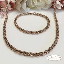  18K Gold Filled nyaklánc, karkötő szett - Eliora 55/19