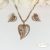 18K Gold Filled szett - Leaves