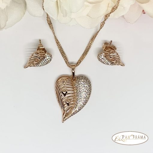 18K Gold Filled szett - Leaves
