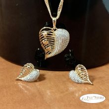18K Gold Filled szett - Leaves