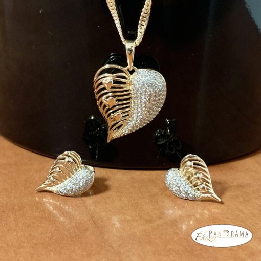18K Gold Filled szett - Leaves
