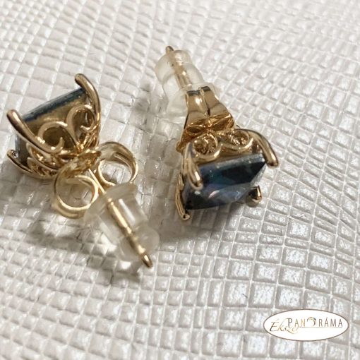  18K Gold Filled nyaklánc, fülbevaló szett - colorful