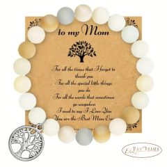 Anyáknapi ásványkő karkötő - Amazonit