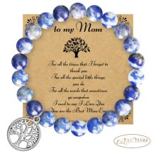 Anyáknapi ásványkő karkötő -Lazurit