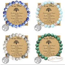 Anyáknapi ásványkő karkötő -Lazurit