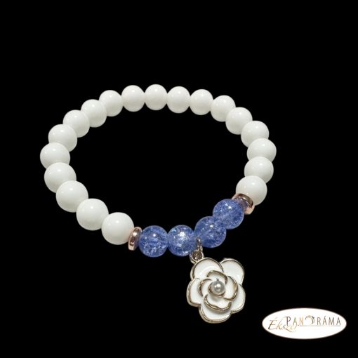 Ásványkő Karkötő  Jade -  blue 8 mm