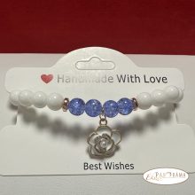 Ásványkő Karkötő  Jade -  blue 8 mm