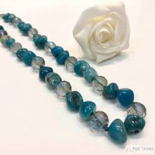 Ásvány-gyöngy nyaklánc - Ava