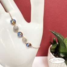 18K Gold Filled karkötő eredeti kristályokkal- Theodora