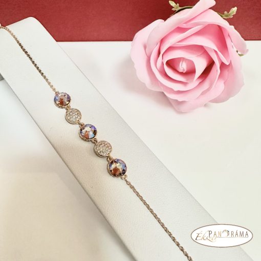 18K Gold Filled karkötő eredeti kristályokkal- Theodora