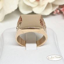 Nemes acél férfi pecsét gyűrű - Hans