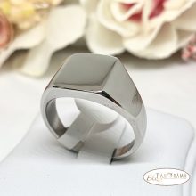 Nemes acél férfi pecsét gyűrű -  Joel