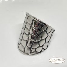 Nemes acél férfi pecsét gyűrű -  Rock