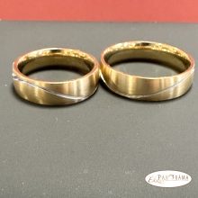 Nemesacél karika gyűrű,  kő nélkül - Tirana