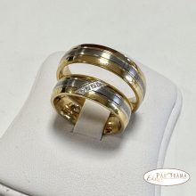 Nemesacél karika gyűrű,  köves - Bristol