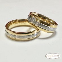 Nemesacél karika gyűrű,  köves - Bristol