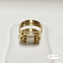 Nemesacél karika gyűrű,  köves - Tirana Gold