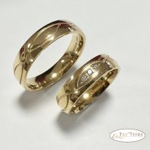 Nemesacél karika gyűrű, kő nélkül - Luxus Gold 2