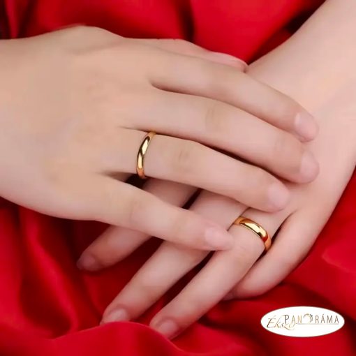 Titán acél karika gyűrű - Classic 6 mm