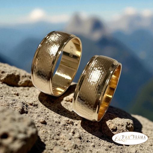 18K Gold filled széles karikagyűrű 