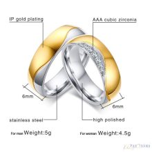 Nemesacél férfi karika gyűrű  Zadar 