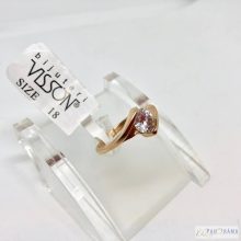 Nemesacél, anti allergén,  ros gold aranyozott tartós gyűrű