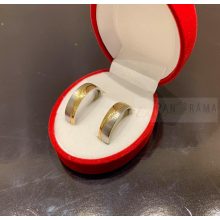 Nemesacél  karikagyűrű, női köves - Maya multicolor