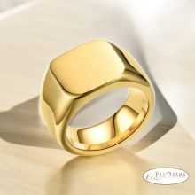 Aranyozott nemesacél pecsétgyűrű  -Berlin