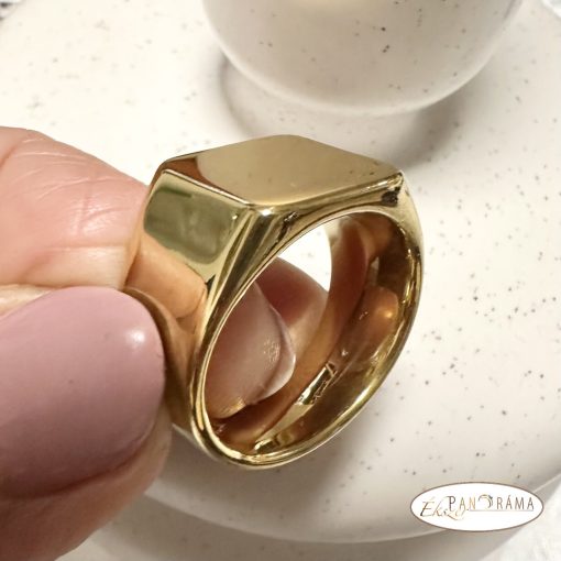 Aranyozott nemesacél pecsétgyűrű  -Berlin