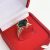18 K Gold Filled gyűrű  - Smaragd