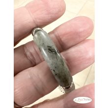 Nemesacél karkötő ásványkövekkel - Labradorit