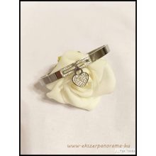 Nemesacél karperec -  White  love