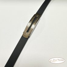 Férfi nemesacél kaucsuk karkötő - Elton