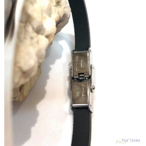 Férfi nemesacél kaucsuk karkötő - Benjamin