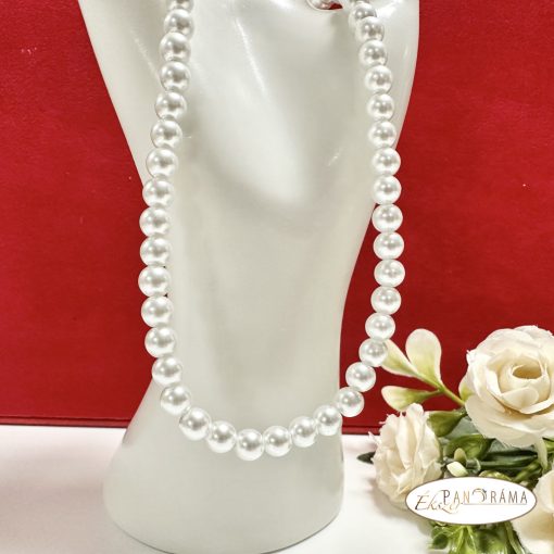 Gyöngysor nemesacél, aranyozott  szerelékkel - Elegant 6