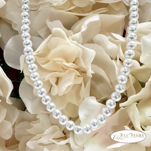 Gyöngysor nemesacél, aranyozott  szerelékkel - Elegant 6