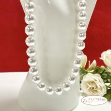 Gyöngysor nemesacél, aranyozott  szerelékkel - Elegant 8