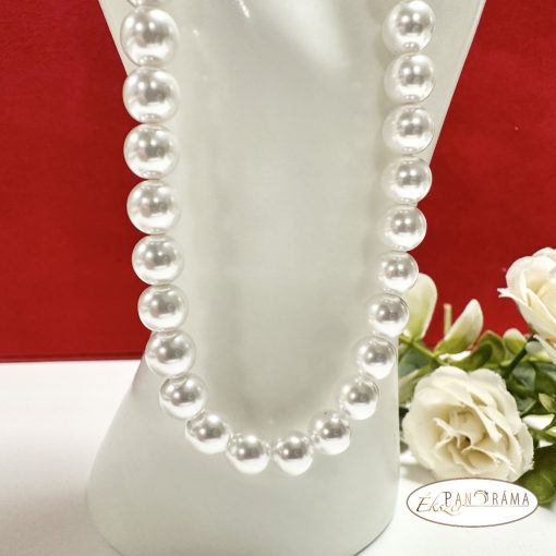 Gyöngysor nemesacél, aranyozott  szerelékkel - Elegant 8